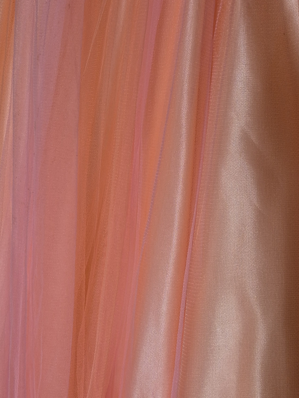 Mac Duggal‎ Coral-Peach Halter Tulle Ball Gown - Picture 11 of 11